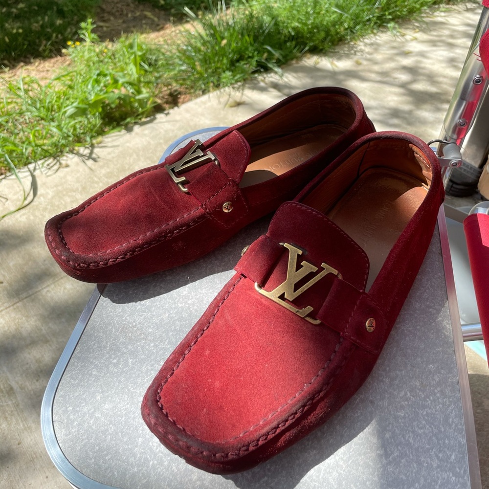 Red Louis Vuitton loafers (sold)